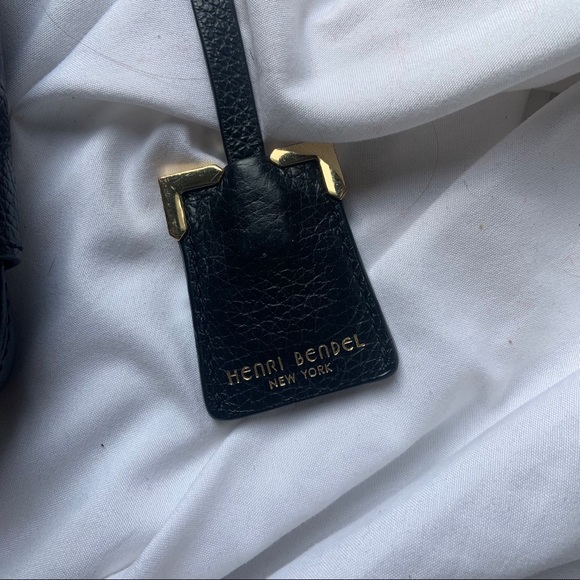 Henri Bendel Black Leather Crossbody Small Purse - Picture 2 of 13